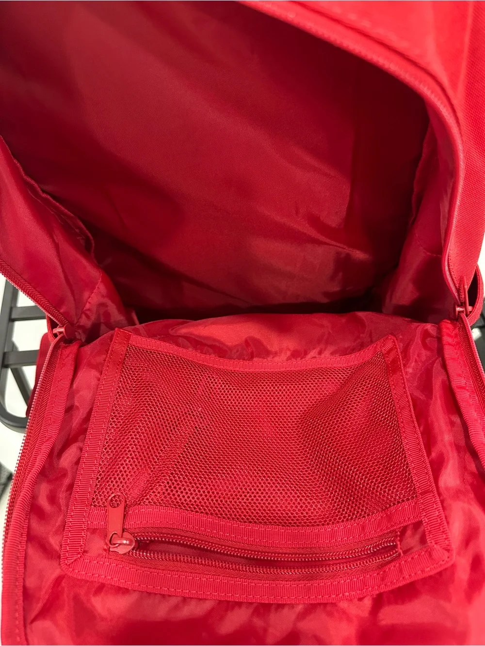 EUC Red Jordan Air Classic HBR Logo Backpack